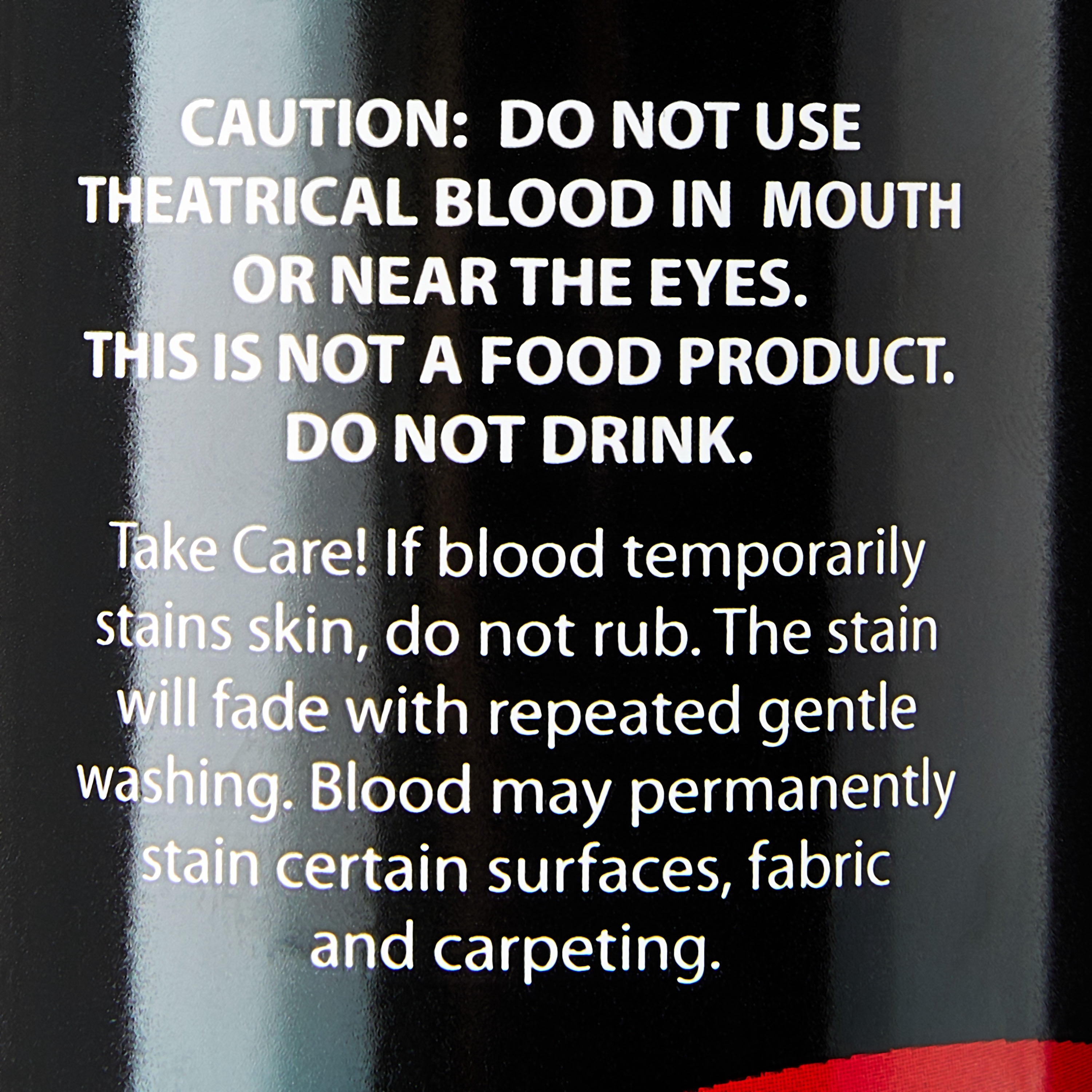 Bottle of Prop Blood Halloween Decoration, by Fun World, 13.5 fl oz
