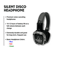 Party Headphones Silent Disco Bundle 50 Wireless Silent Disco