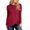 Wine, variant on SBYOJLPB Maternity Hooded Tops for Women Long Sleeves Solid Color Casual Comfortable Pregnancy Clothes
