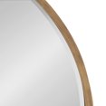 thumbnail image 3 of Kate and Laurel McLean Modern Arched Metal Framed Wall Mirror, 32 x 36, Gold, Decorative Mid-Century Statement Mirror with Rounded Arch Shape for Stunning Wall Home Decor, 3 of 7