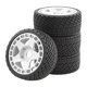 thumbnail image 1 of Juego de 4 ruedas y neumáticos RC para coche de orugas RC, conjunto de neumáticos resistentes de simulación RC blanco, 1 of 9