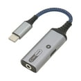 thumbnail image 2 of Adaptador de cargador y auriculares USB C a 3,5 mm 2 en 1 Tipo C a conector de audio auxiliar y cable divisor de carga rápida PD 60W, 2 of 8
