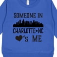 thumbnail image 3 of Inktastic Charlotte North Carolina Someone Loves Me Toddler Sweatshirt, 3 of 4