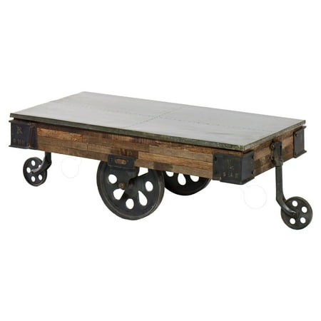Harp Finial Mackinal Rectangular Coffee Table With Wheels Harp Finial Mackinal Rectangular Coffee Table With Wheels
