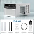 thumbnail image 6 of FREE VILLAGE 10,000 BTU U-Shaped Window Air Conditioner Unit Cools up to 450 Sq.Ft.with 6 Modes 24H Timer,Ultra Quiet Window AC Units with Full Window View,Energy Saving,Easy to Install,Black, 6 of 7