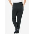 thumbnail image 2 of Woman Within Plus Size Petite 7-Day Knit Straight-Leg Pull-On Pants, 2 of 5