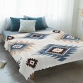 thumbnail image 4 of Blue Aztec Blanket Soft Cozy Warm Throw Blanket for Couch, Plush Fuzzy Flannel Fleece Blankets for Sofa, Southwest Boho Tribe Abstract Geometric Art Bed Blankets Lightweight Gifts for Women, 50"x80", 4 of 9