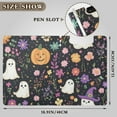 thumbnail image 3 of Halloween Specters Pumpkins Flowers Crayon Painting Foldable Binder Folder Clipboard with Pen Slot Double Clips A4 Size File Storage, 3 of 8