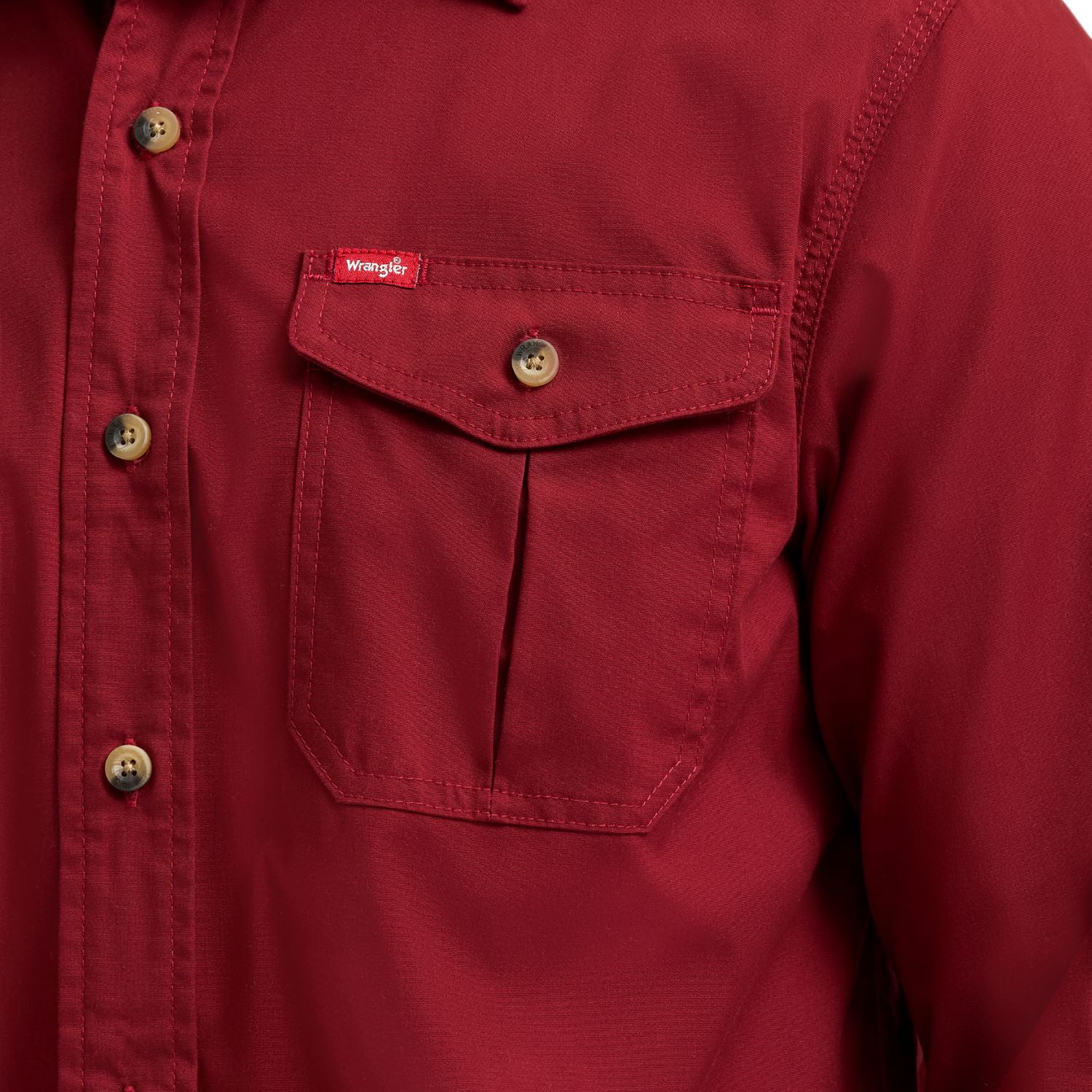 WRANGLER WRG SOLID L/S SHIRT, SHIRT