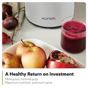 Hurom Cold Press Juicer Machine, H400 Easy Clean Slow Juicer (Two Tone Oat)