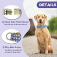 thumbnail image 3 of Rychif Cute Dog Collar, Purple Flower Pattern, Soft Nylon Pet Collars for Small Medium Large Dogs, XL, 3 of 6