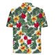 thumbnail image 4 of Blusa y camisa de manga corta con cuello vuelto Camisa casual para hombre Camisa de bolos vintage de manga corta Camisas de verano de playa cubana Camisa con botones Blusa para hombre Poliéster, 4 of 5