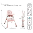 thumbnail image 5 of Silla Periquera D Bebé Eat And Rock Convertible A Mecedora Rosa Infanti, 5 of 5