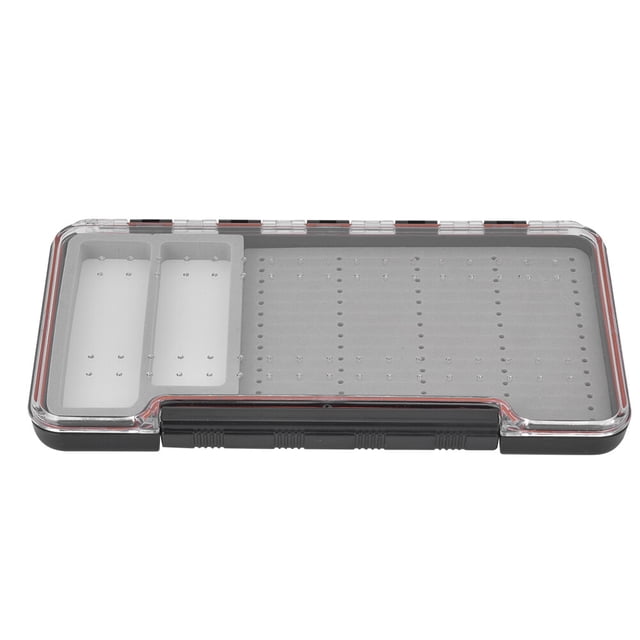 Caja transparente para señuelos de mosca, estuche de almacenamiento de cebo magnético, organizador de contenedores, piezas de pesca