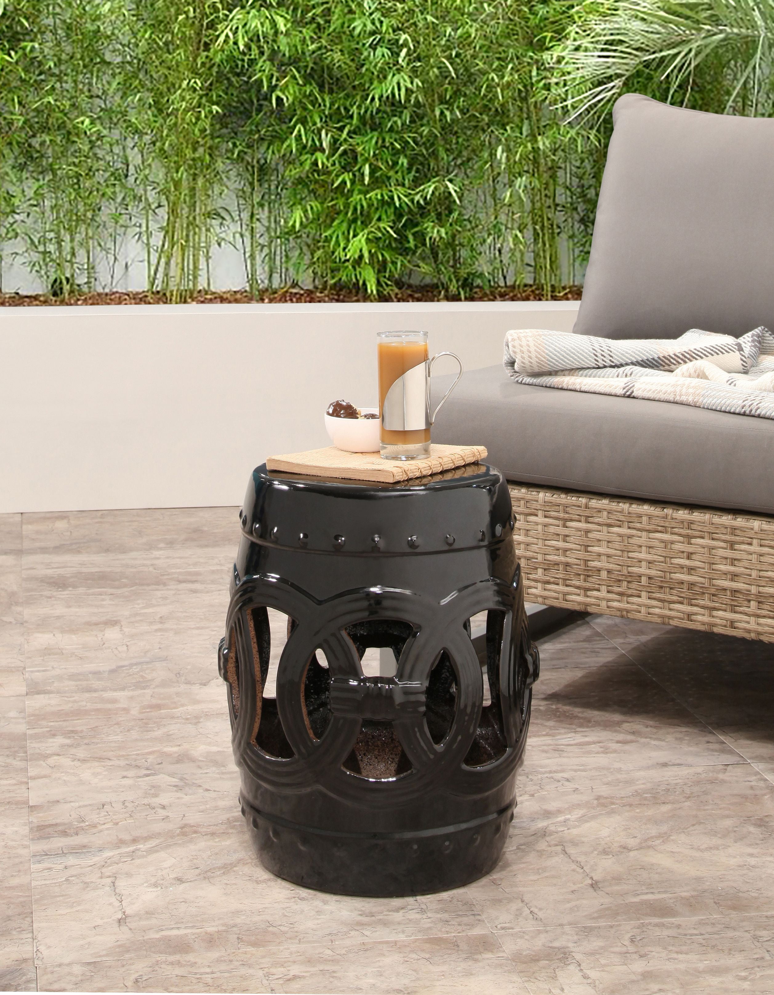 abbyson marilla outdoor furniture on Devon And Claire Monaco Ceramic Garden Stool Multiple Colors Walmart Com Walmart Com