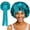 Cyan, variant on Silk Bonnet for Sleeping Women Satin Bonnet Double Layer Satin Lined Hair Bonnet with Tie Band Curly Hair-Black
