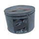 thumbnail image 3 of Caja de almacenamiento para sombreros, caja organizadora redonda de fieltro para sombreros, para sala de estar Gris Medio, 3 of 9