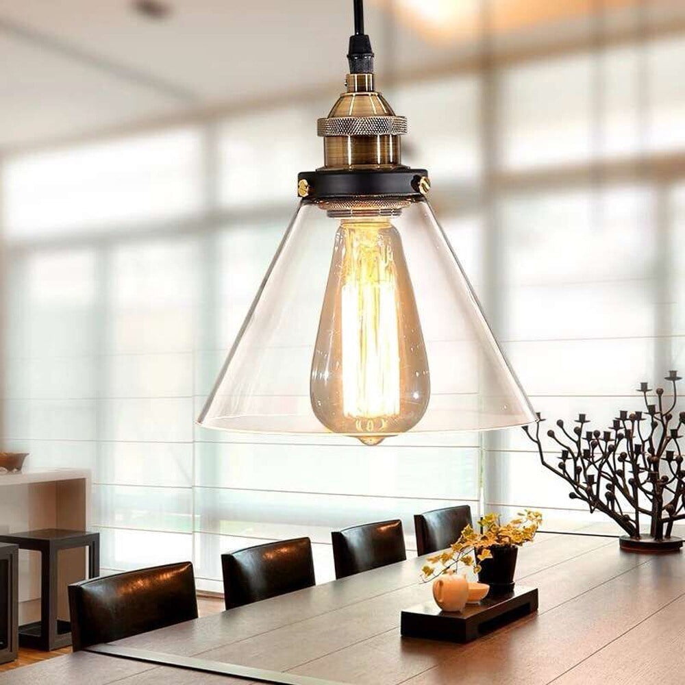 Leona 8-inch Adjustable Cord Glass Edison Lamp