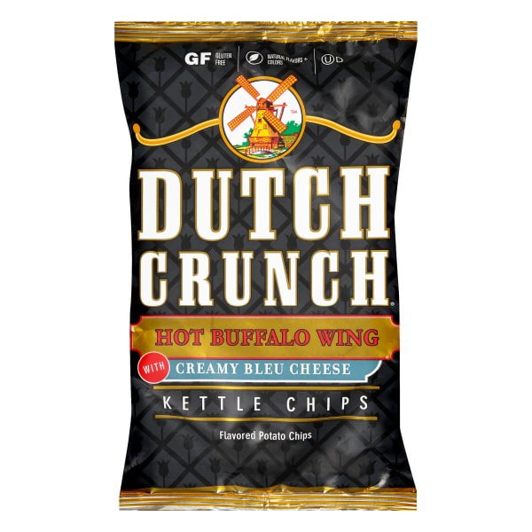 Dutch Crunch Kettle Cooked Hot Buffalo Wing with Creamy Bleu Cheese