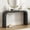 Black, variant on YWEN 36" Curved Console Table Black Rounded Silhouette and Smooth Surface Console Table, Narrow Wood Arched Sofa Table Behind Couch Table for Living Room, Enterway, Hallway