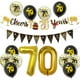 thumbnail image 1 of Kit de globos de cumpleaños 70th Celebration Gold, 70 láminas, 12 unidades, 1 of 1