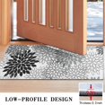 thumbnail image 3 of Black Floral and Petal Pattern Door Rugs,Washable Non Slip Door Mats Indoor,Decorative Door Mats,Entry Mat Indoor for Entrance,Bedroom,Kitchen,Bathroom,17"x30", 3 of 6