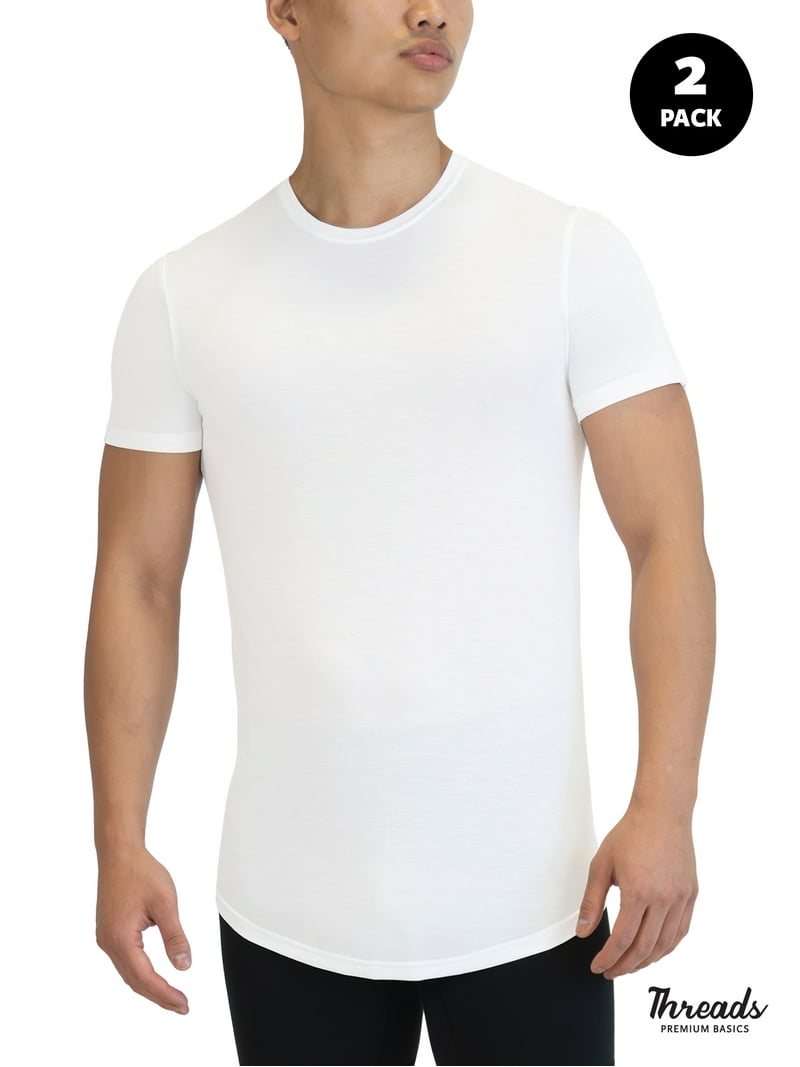 THREADS PREMIUM BASICS Men's Ultra-Soft Modal Crewneck T-Shirt 2