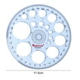 thumbnail image 4 of Regla Geométrica Plantilla geométrica Regla de medición Círculos Plantillas de formas de dibujo (1), 4 of 5
