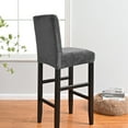 thumbnail image 5 of KBOOK Stretch Bar Stool Cover Velvet Pub Counter Height Side Chair Slipcover for Dining Room Size S, 5 of 6