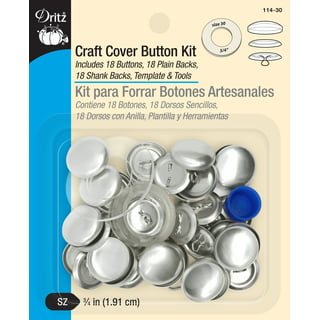 Dritz Overall Buckles with No-Sew Buttons, 2 Piece