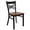 Cherry, variant on Bowery Hill Contemporary Restaurant Dining Chair in Black and Natural