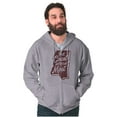 thumbnail image 5 of Coast With The Most Mississippi Zip Up Hoodie Men's Women's Brisco Brands S, 5 of 5