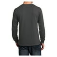 thumbnail image 3 of Mafoose Mens Long Sleeve Core Cotton T-Shirts Charcoal 4XL, 3 of 6