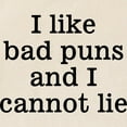 thumbnail image 4 of CafePress - I Like Bad Puns Tote Bag - Unisex Canvas Tote Bag, Beige, 1-Piece, 4 of 8