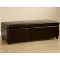 thumbnail image 2 of Large Bench Ottoman in Dark Brown, 2 of 2