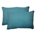 thumbnail image 1 of Pillow Perfect 507019 Forsyth Turquoise Oversized Rectangle Throw Pillow (Set of 2), 1 of 4