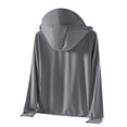 thumbnail image 4 of Baberdicy Dark Gray Women's Ice And Sun Protective Jacket Light And Breathable Cycling Jacket, M, 4 of 5