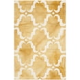 thumbnail image 3 of Safavieh Dip Dye Talbot Distressed Wool Area Rug, Gold/Ivory, 2' x 3', 3 of 12