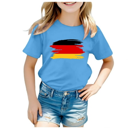 

Yzengfg Unisex Kids Print Tee Boy Girl Funny T Shirts Short Sleeve Round Neck Top For 3 13Y Girls Tops Tees & Shirts 2-3 Years