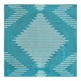 thumbnail image 3 of Unique Loom Kai Collection Area Rug - Warrior (7' Square Turquoise/Ivory), 3 of 7