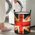 thumbnail image 7 of DouZhe Waterproof Collapsible Large Laundry Baskets, Banner England Flag Prints Circular Hamper with Handles, 7 of 7