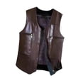 thumbnail image 4 of Sharprepublic Men's Winter Vest Mens PU Leather Vest for Hiking Hunting Spring Fall Winter XL, 4 of 8