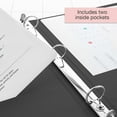 thumbnail image 3 of 3 Ring Binder 1" Economy View Binders Black, Hold 175 Sheets, 12-Count, 3 of 6