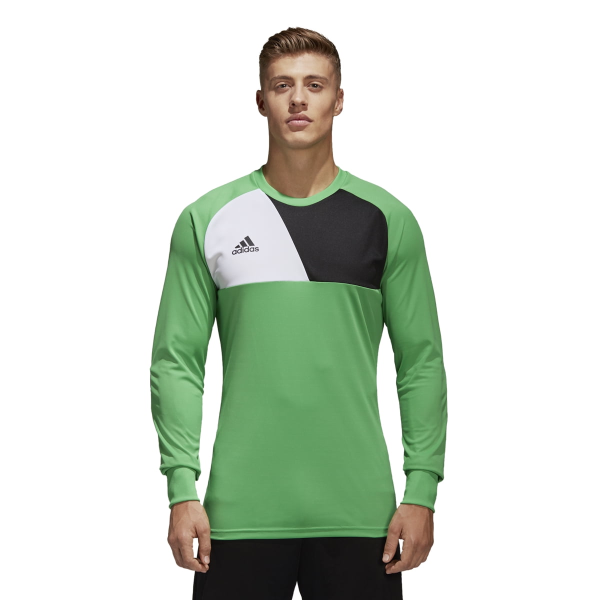 adidas men's soccer assita 17 goalkeeper jersey, solar red/stone/black,  medium 