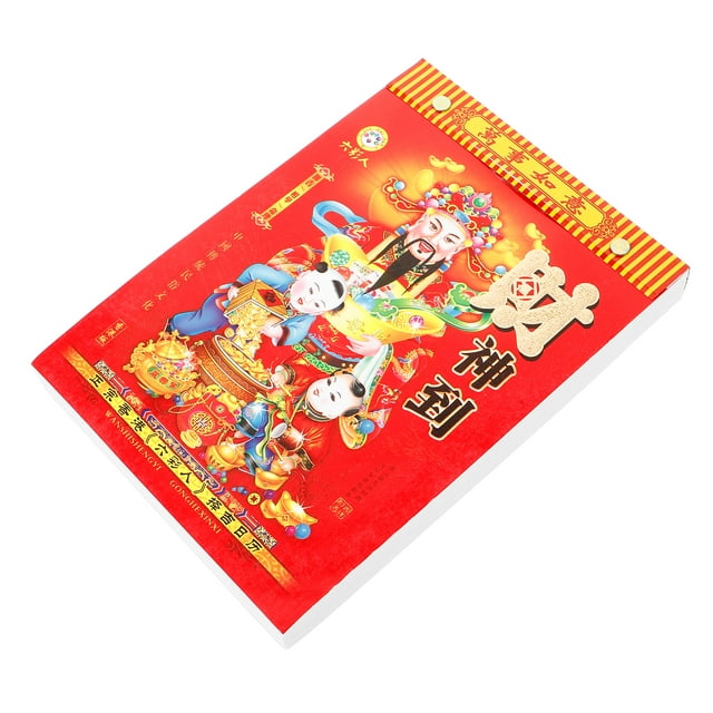 Calendario de pared Calendario tradicional chino Calendario lunar colgante Calendario lunar de pared