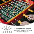thumbnail image 3 of 12-Piece Foosball Table Replacement Screws and Nuts Set for Gaming Desk Soccer Football Parts Galvanized Steel Hardware, 3 of 6