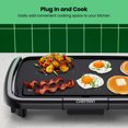 thumbnail image 4 of Chefman 10 x 16 Inch Electric Griddle - Removable Temperature Control, Immersible Flat Top Grill, Nonstick Easy Clean Surface, Slide Out Drip Tray, 4 of 7