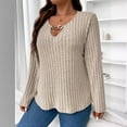 thumbnail image 2 of EDFBUYKRS Female Sweaters Women's Cardigans 2026 Fall Dressy Casual Long Sleeve Crewneck Button Down Open Front Soft Knit Cardigan Sweaters Fall Sweater Xl, 2 of 6