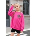 thumbnail image 3 of Aideaone Girls Sweatshirt Crewneck Long Sleeve Casual Graphic Pullover Tops for Kids 7-14 Years, 3 of 6