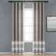 thumbnail image 1 of Paneles de cortina de ventana con flecos y borlas de algodón Lush Decor Juego de 40 x 84 16T004545, 1 of 2